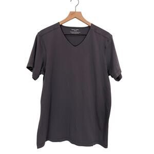 Daniel Buchler Peruvian Pima Contrast V-Neckline Ink Replenishment T-Shirt Large